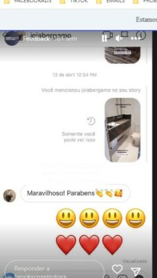 Avaliação de cliente